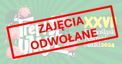 Odwołujemy zajęcia w ramach DFN 2024!