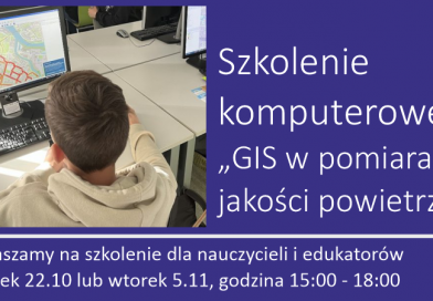 GIS w pomiarach jakości powietrza – warsztaty dla nauczycieli