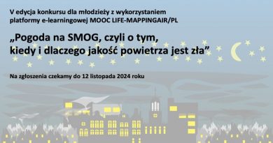 V edycja konkursu „Pogoda na smog…”