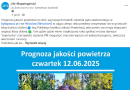 Prognozy jakości powietrza w naszych mediach społecznościowych